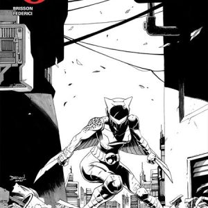 THUNDERCATS X SILVERHAWKS THUNDERHAWKS #1 CVR I INC 1:10 DECLAN SHALVEY LINE ART VAR