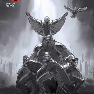 THUNDERCATS X SILVERHAWKS THUNDERHAWKS #1 CVR J INC 1:15 MARCO FAILLA B&W VAR