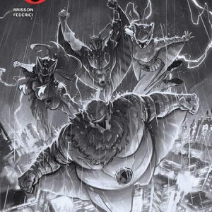 THUNDERCATS X SILVERHAWKS THUNDERHAWKS #1 CVR N INC 1:35 ALESSANDRO RANALDI B&W VAR
