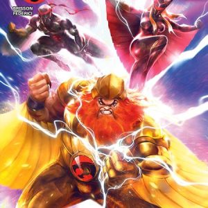 THUNDERCATS X SILVERHAWKS THUNDERHAWKS #1 CVR R INC 1:100 IVAN TAO SIGNED BY LARRY KENNEY VAR (NET)
