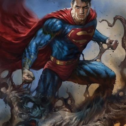 ADVENTURES OF SUPERMAN BOOK OF EL #9 (OF 12) CVR B LUCIO PARRILLO CARD STOCK VAR