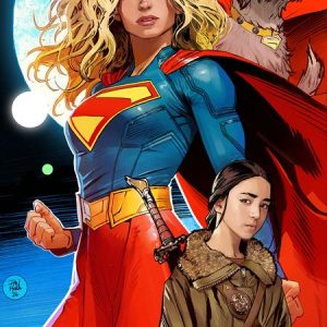 BATMAN SUPERMAN WORLDS FINEST #52 CVR D DAN MORA SUPERGIRL MOVIE CARD STOCK VAR