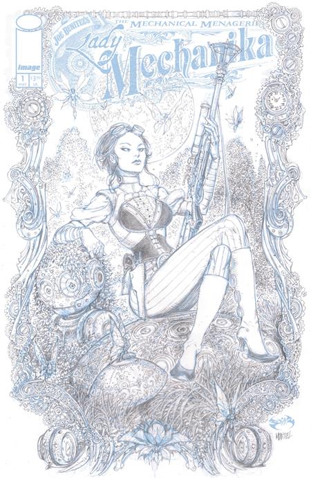 LADY MECHANIKA THE MECHANICAL MENAGERIE #1 (OF 4) CVR C INC 1:10 JOE BENITEZ & MARTIN MONTIEL B &W VAR