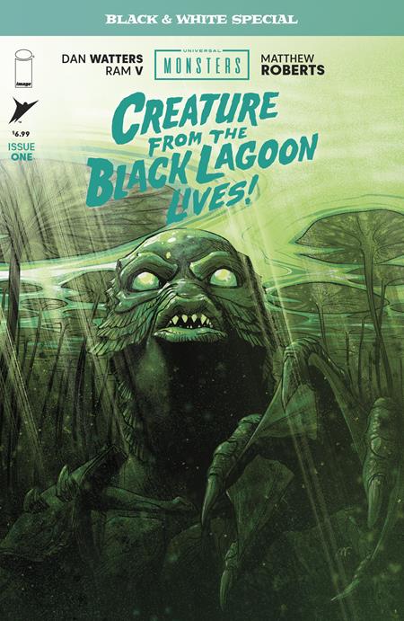 UNIVERSAL MONSTERS CREATURE FROM THE BLACK LAGOON LIVES BLACK & WHITE SPECIAL #1 (OF 2) CVR A MATTHEW ROBERTS