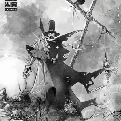 GUNSLINGER SPAWN #55 CVR B IG GUARA B&W VAR