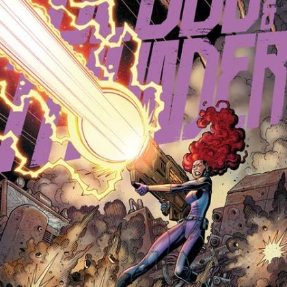 BLOOD & THUNDER TP VOL 02 SHOWDOWN ON THE OUTSKIRTS DIRECT MARKET EXCLUSIVE ARTHUR ADAMS & MSASSYK CVR (MR)