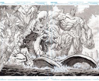 OLYMPUS SAGA MEGALITH #1 (OF 4) CVR D LEWIS LAROSA ORIGINAL ART EDITION 1 VAR