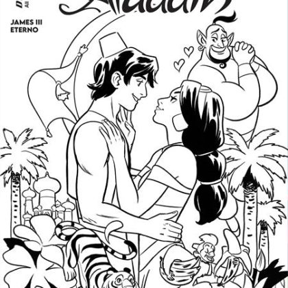 ALADDIN #1 CVR I INC 1:10 NATACHA BUSTOS LINE ART VAR