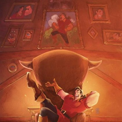 DISNEY VILLAINS GASTON #3 CVR H INC 1:20 ALESSANDRO RANALDI VIRGIN VAR