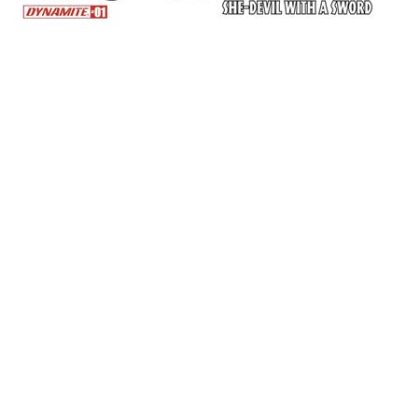 RED SONJA SHE DEVIL WITH A SWORD #1 CVR F BLANK AUTHENTIX VAR