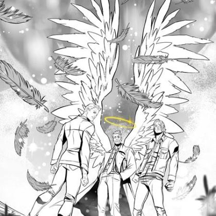 SUPERNATURAL SPECIAL CASTIEL #1 (ONE SHOT) CVR I INC 1:15 PASQUALE QUALANO LINE ART VIRGIN VAR