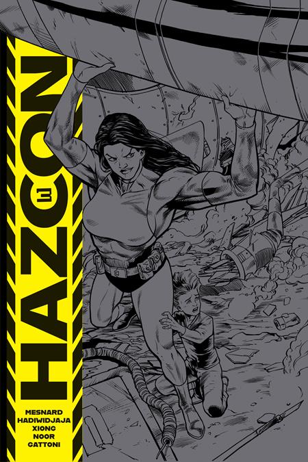 HAZCON #3 (OF 5) CVR D 5 COPY DONNY HADIWIDJAJA UNLOCK BLACK EMBOSSED UV VAR?�