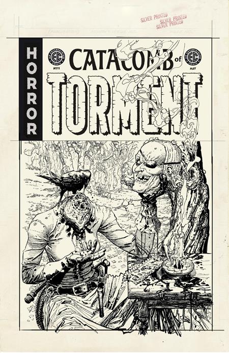 EC CATACOMB OF TORMENT #11 CVR D INC 1:20 DUSTIN WEAVER B&W ARTIST EDITION VAR