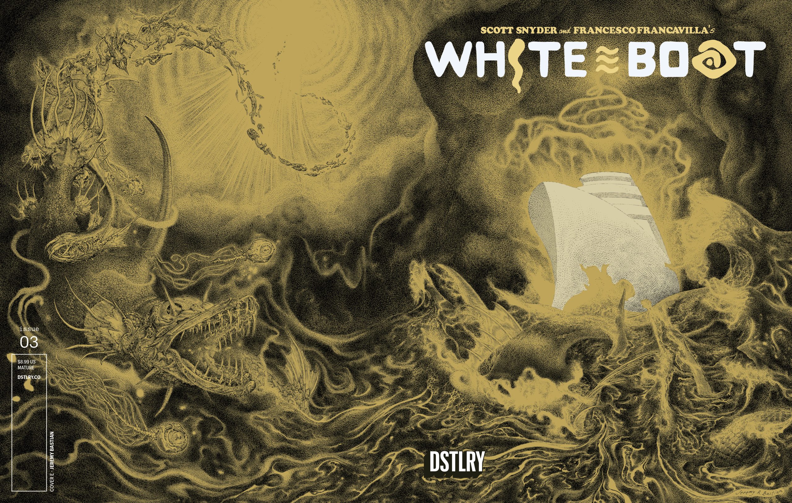 WHITE BOAT #3 CVR E JEREMY BASTIAN 15 COPY VARIANT INCV 1:15
