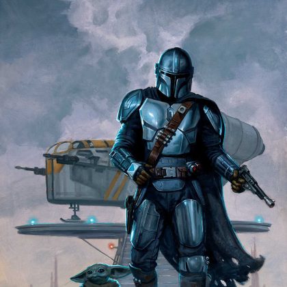 STAR WARS: ROGUE ONE - CASSIAN ANDOR #1 E.M. GIST MANDALORIAN & GROGU VARIANT