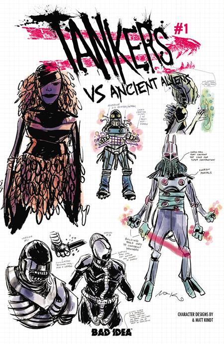 TANKERS VS ANCIENT ALIENS #1 (OF 4) CVR F INC 1:20 MATT KINDT DESIGN VAR