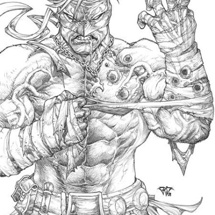 FINAL BOSS #8 CVR E INC 1:50 PAOLO PANTALENA B&W VIRGIN VAR (MR)