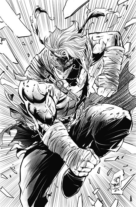 FINAL BOSS #8 CVR F INC 1:100 TONY DANIEL B&W VIRGIN FOIL VAR (MR)
