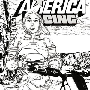 TEAM AMERICA RACING FULL THROTTLE EDITION #1 (ONE SHOT) CVR E HOWARD CHAYKIN B&W VARIANT