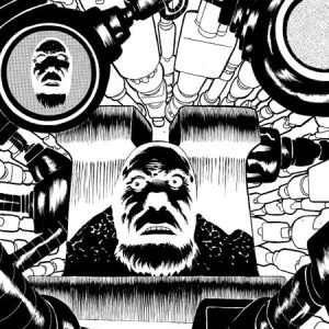 FACELESS AND THE FAMILY MAZE OF THE MECHANICAL ALIENS #1 (OF 4) CVR E INC 1:20 KELLEY JONES B&W VAR