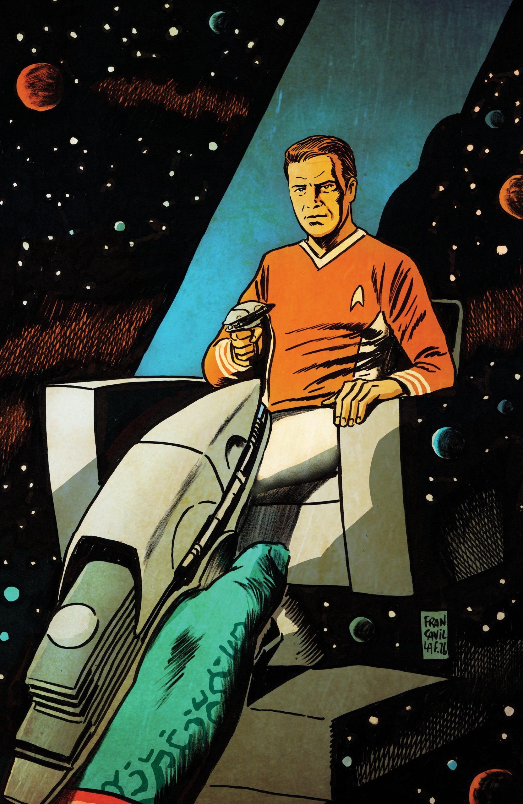 Star Trek: The Last Starship #9 Variant RI (10) (Francavilla Full Art) INCV 1:10