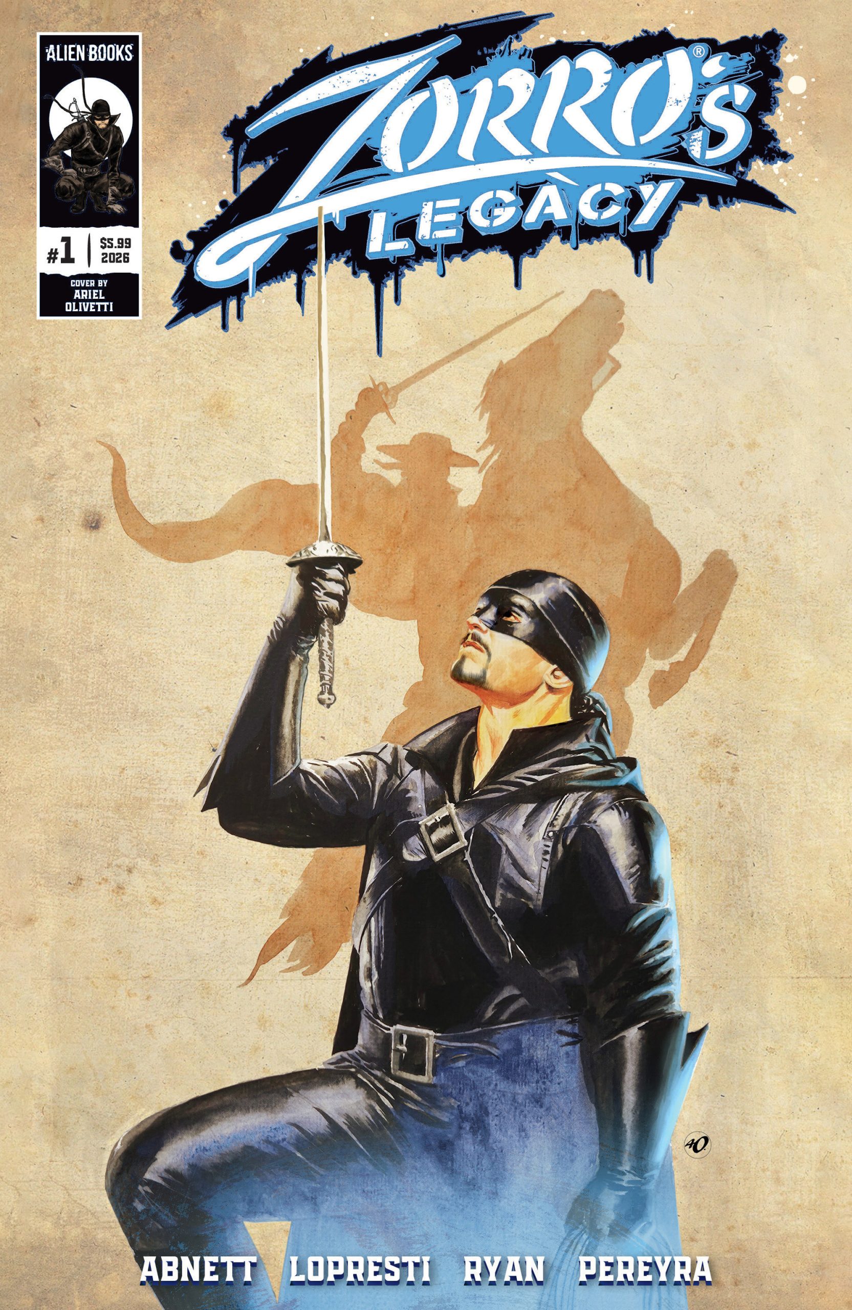Zorro's Legacy #1 Variant RI (15) (Olivetti) INCV 1:15