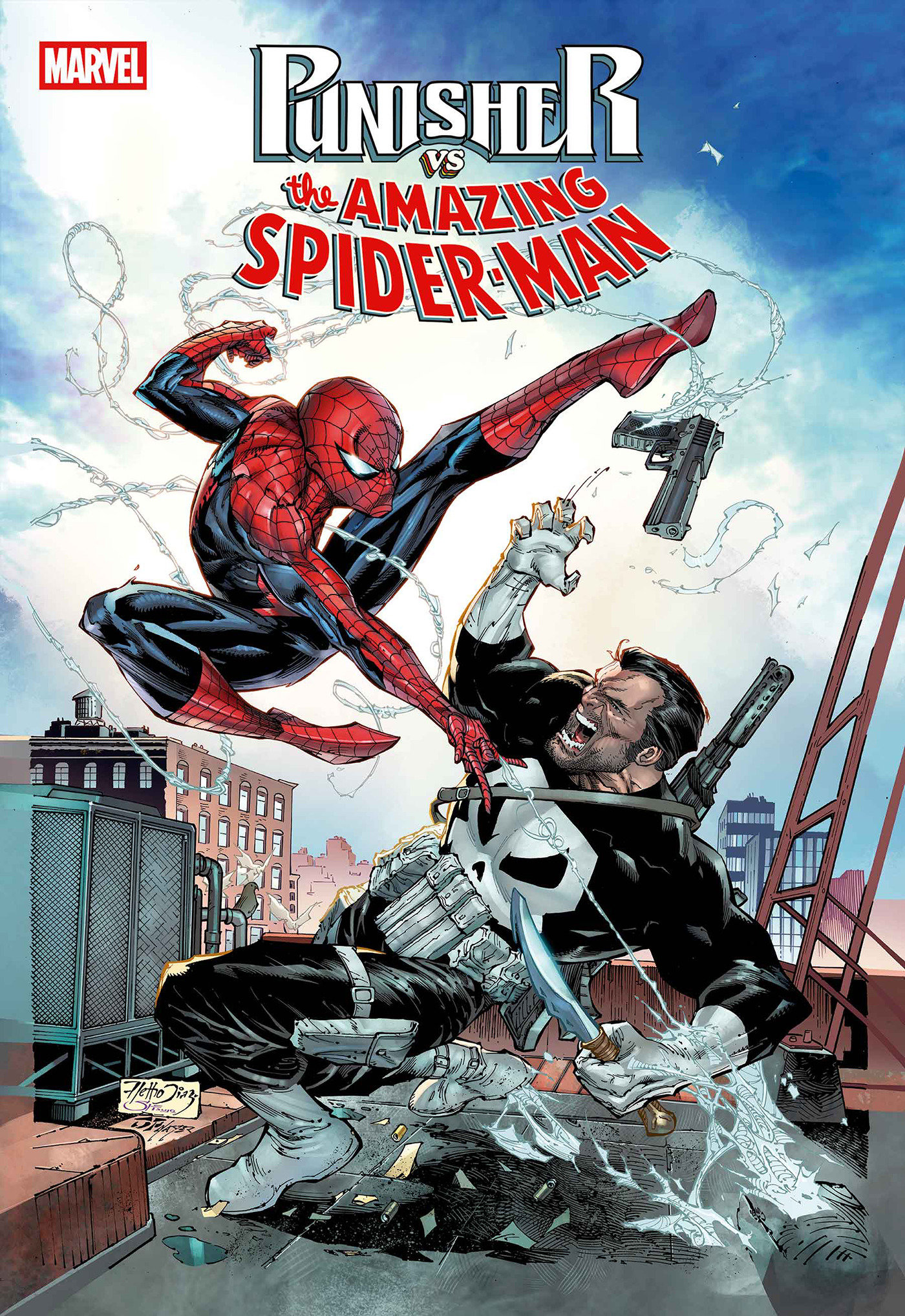 PUNISHER VS. SPIDER-MAN #1 NETHO DIAZ VARIANT INCV 1:25